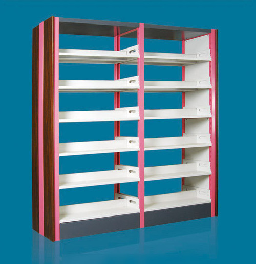 雙柱雙面套色書架