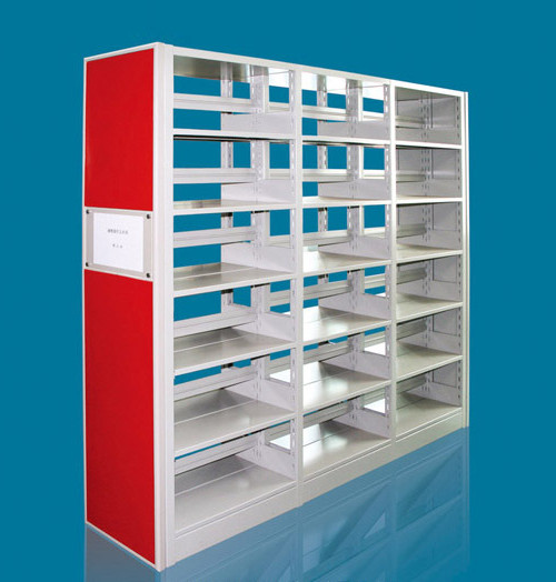 三柱雙面套色書架