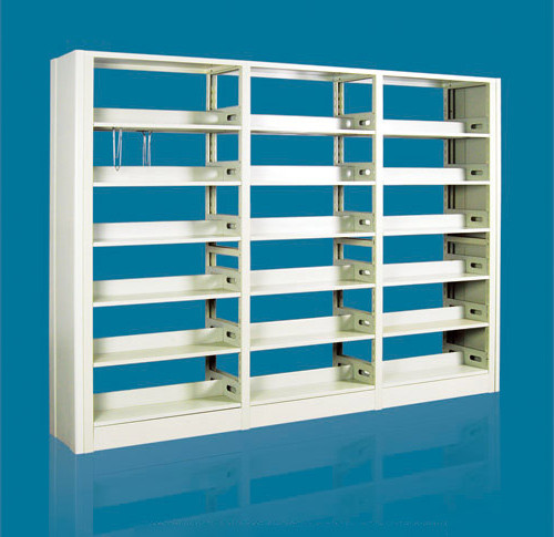 雙柱雙面六層全鋼書架(豪華書檔)